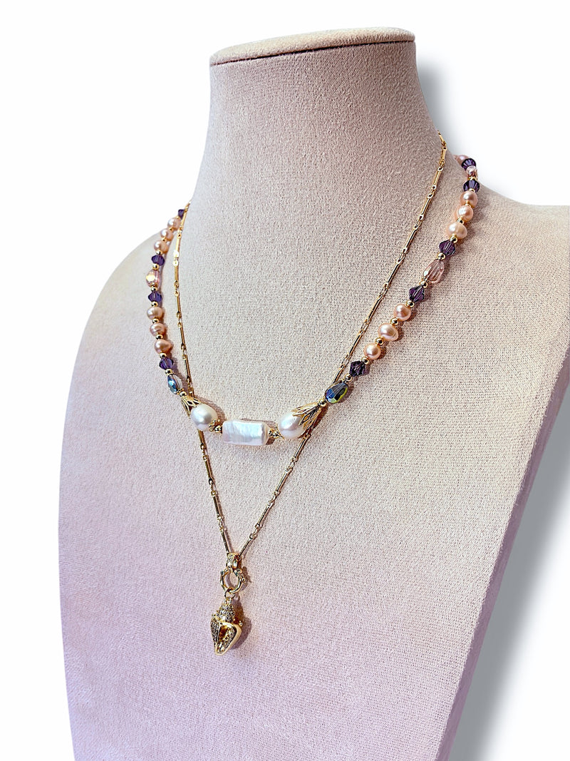 Cowrie Elegance Necklace Set