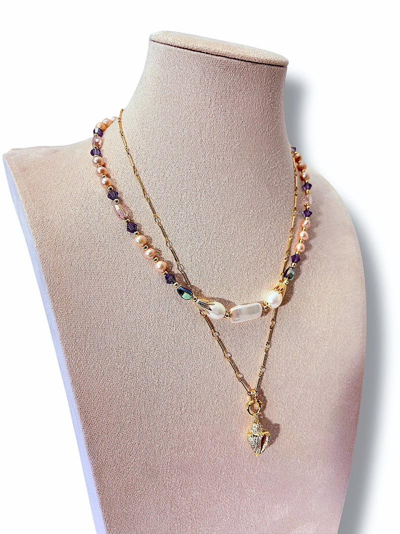 Cowrie Elegance Necklace Set