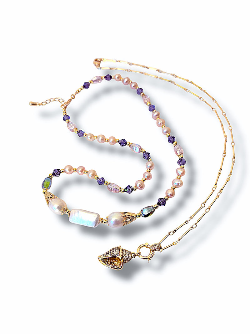 Cowrie Elegance Necklace Set