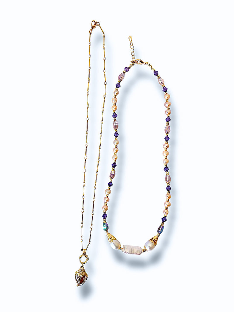 Cowrie Elegance Necklace Set