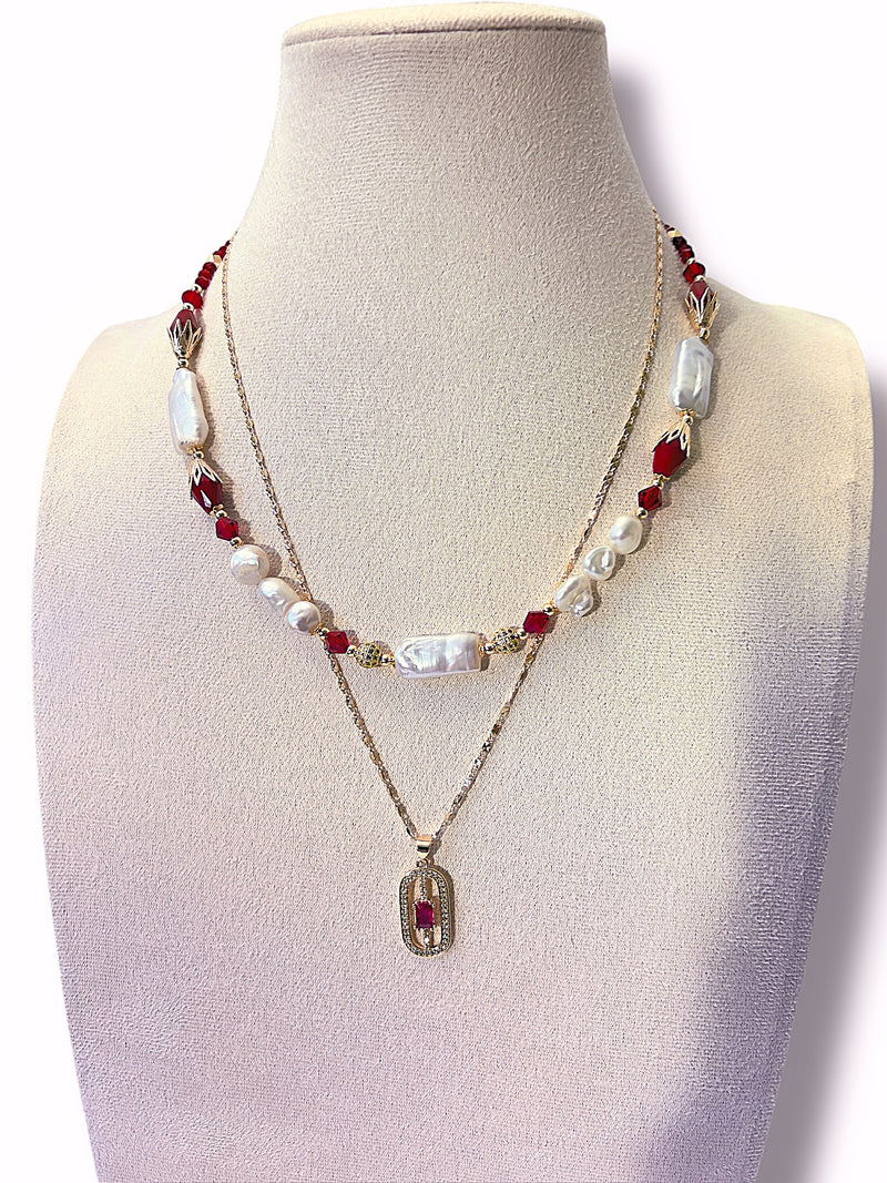 Scarlet Nights Necklace Set
