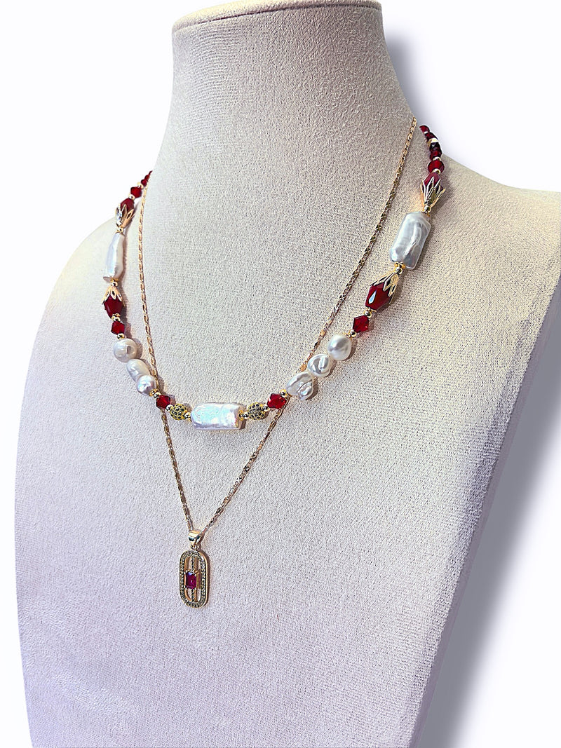 Scarlet Nights Necklace Set