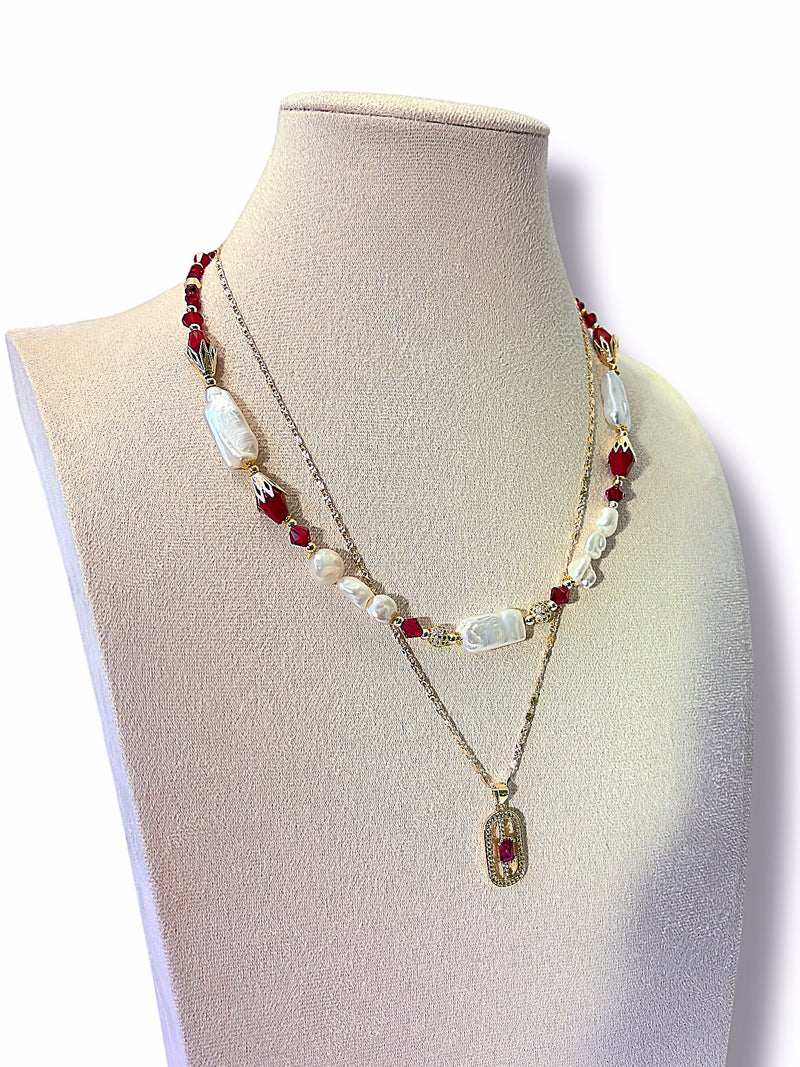 Scarlet Nights Necklace Set