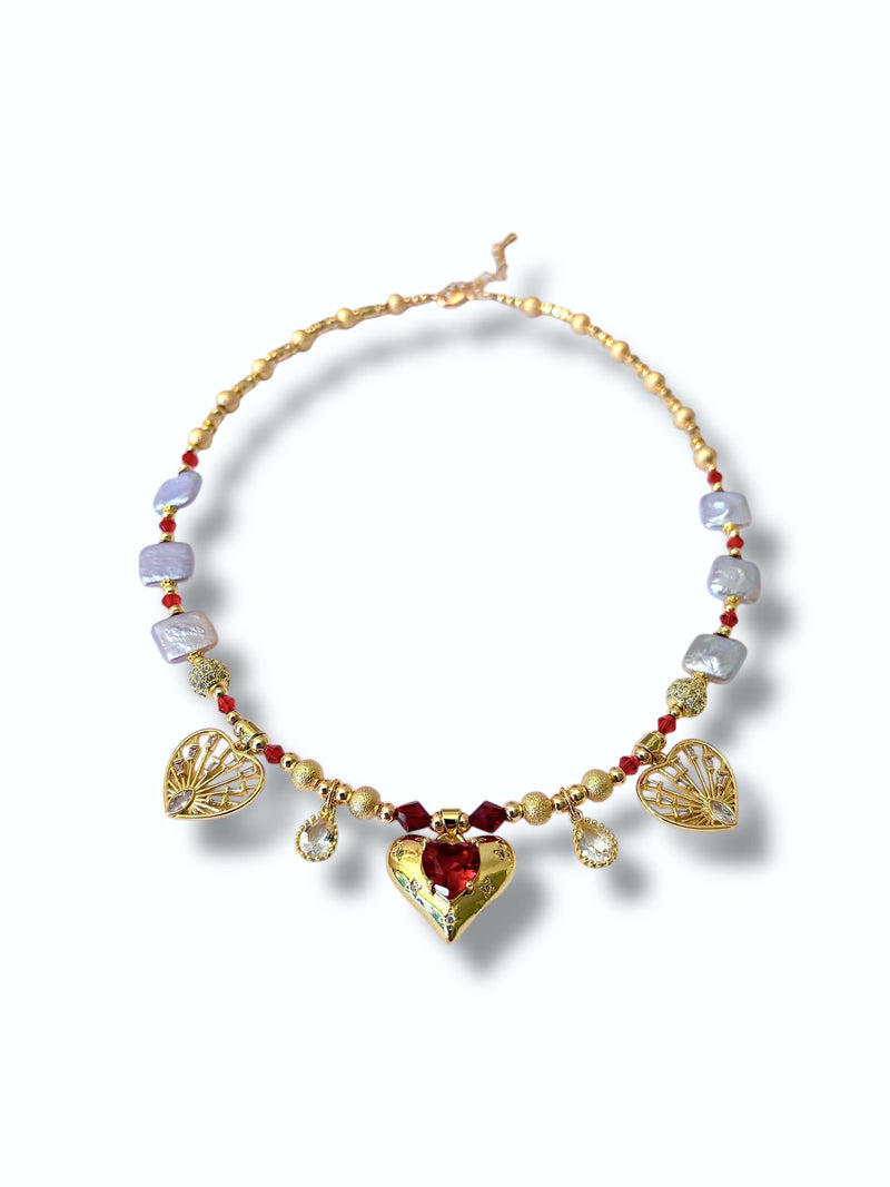 Fire Heart Necklace