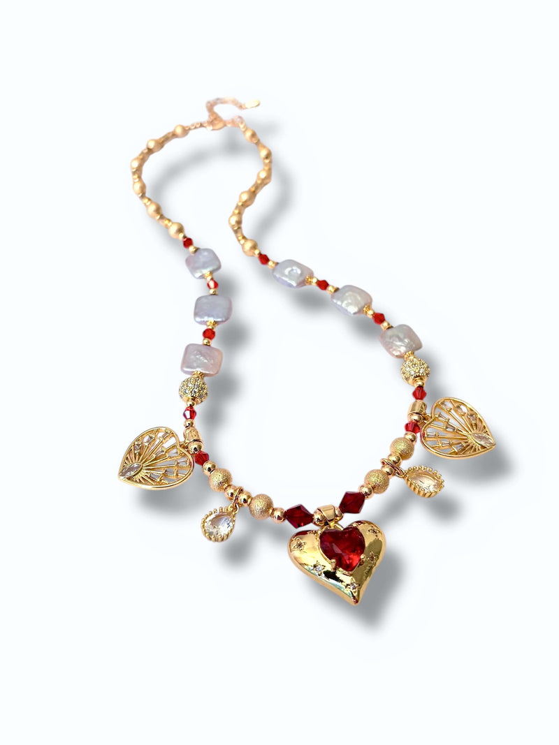 Fire Heart Necklace