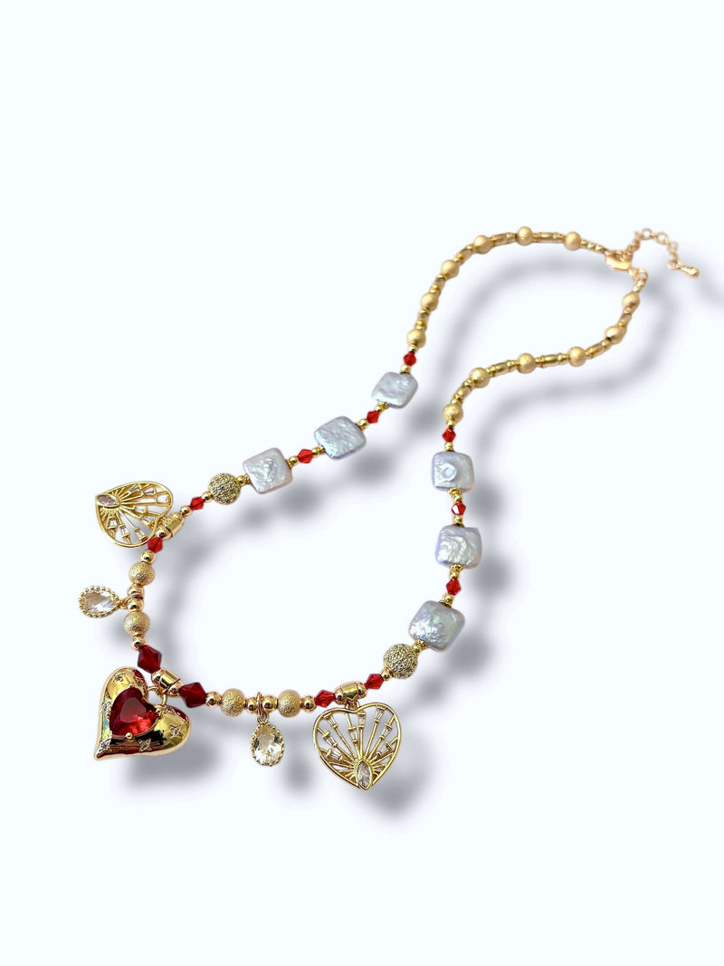 Fire Heart Necklace