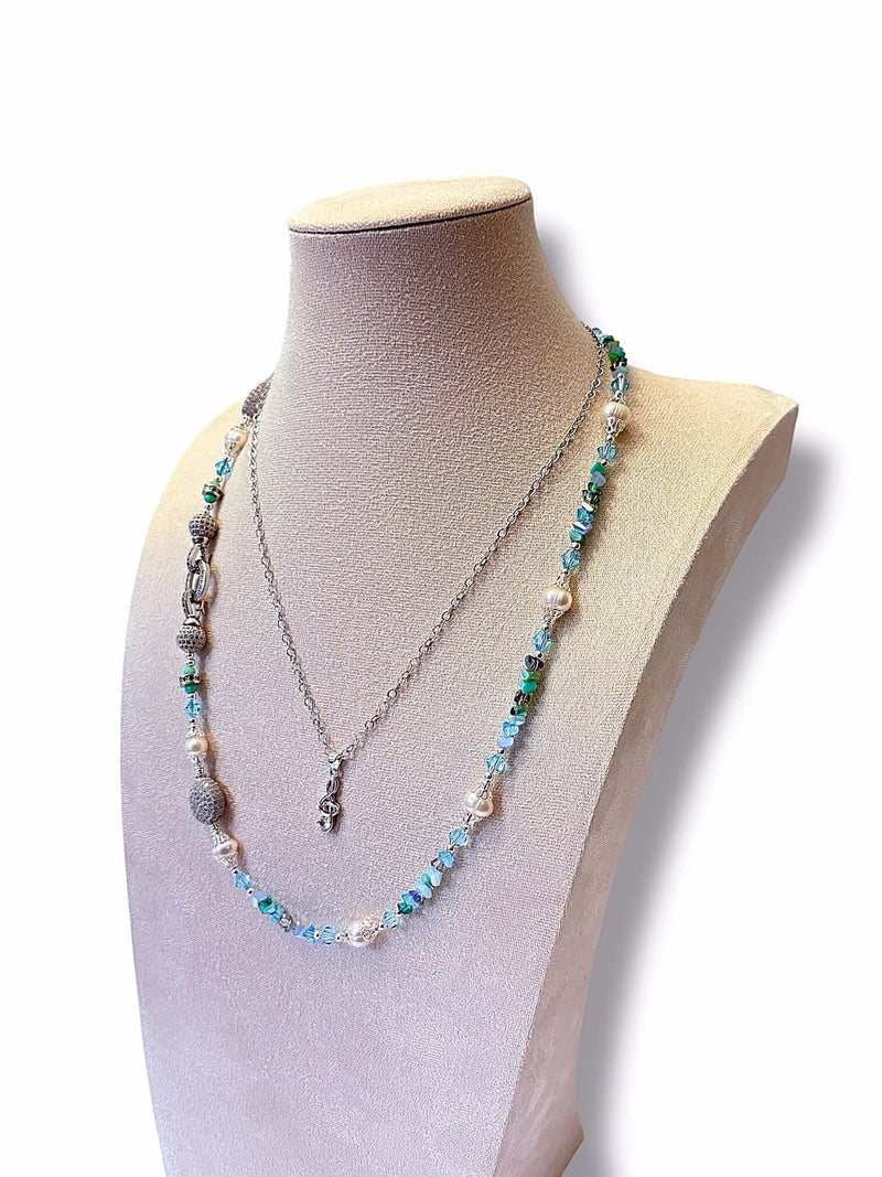 Blue Note Necklace Set