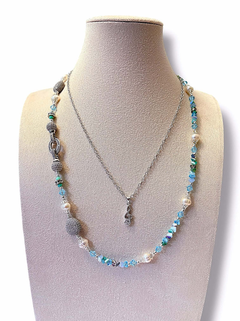 Blue Note Necklace Set
