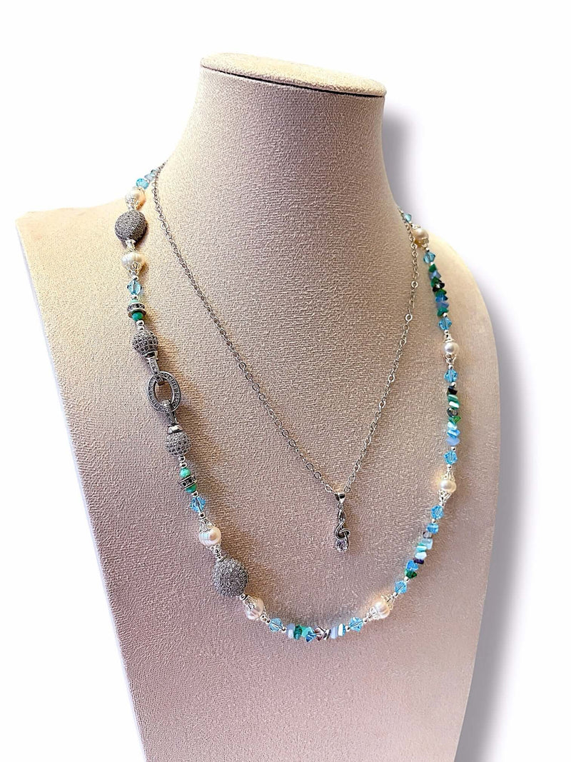 Blue Note Necklace Set
