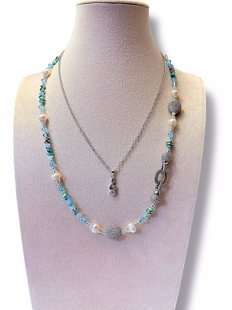 Blue Note Necklace Set