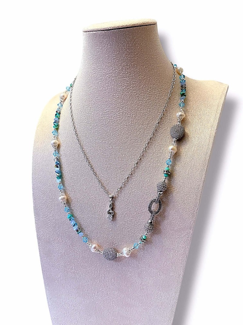 Blue Note Necklace Set