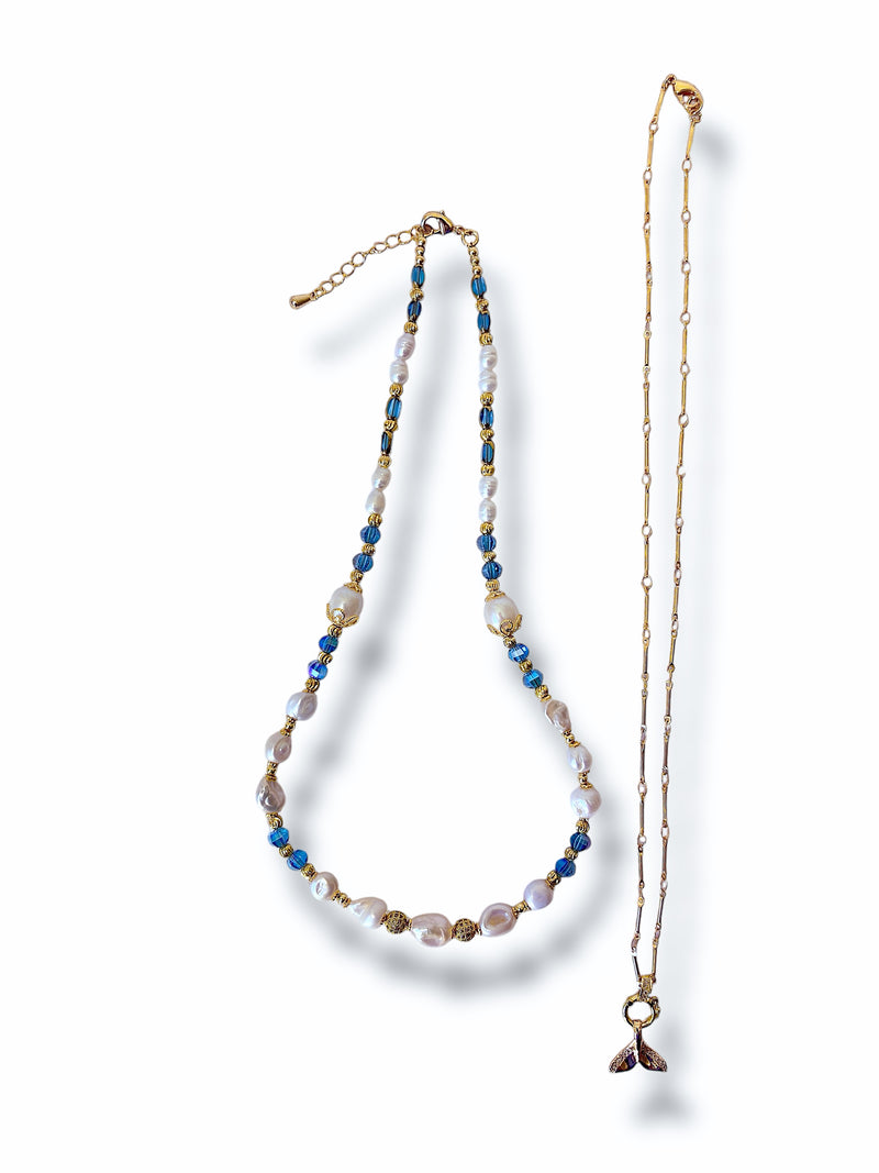 Ocean Whale Necklace Set