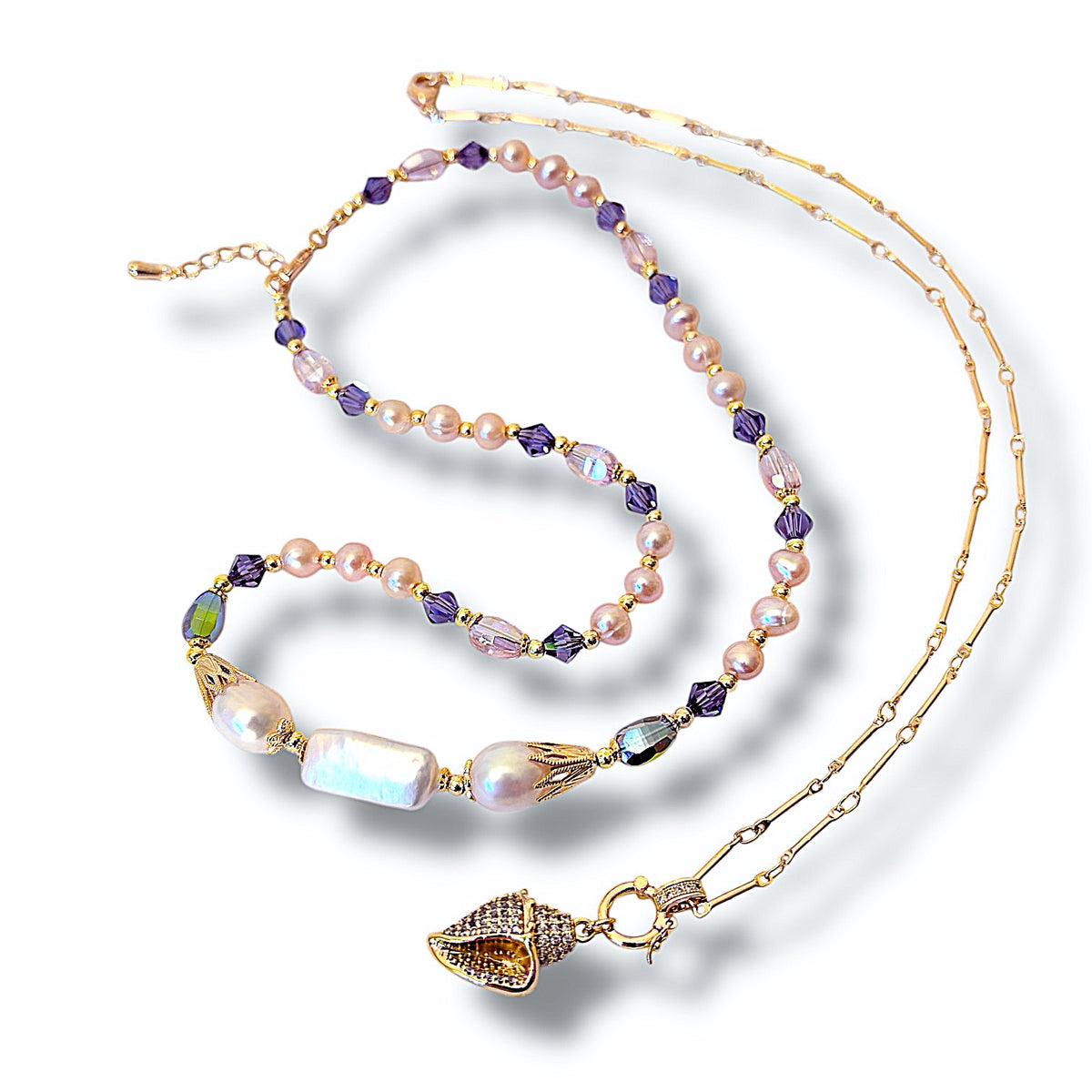 Cowrie Elegance Necklace Set
