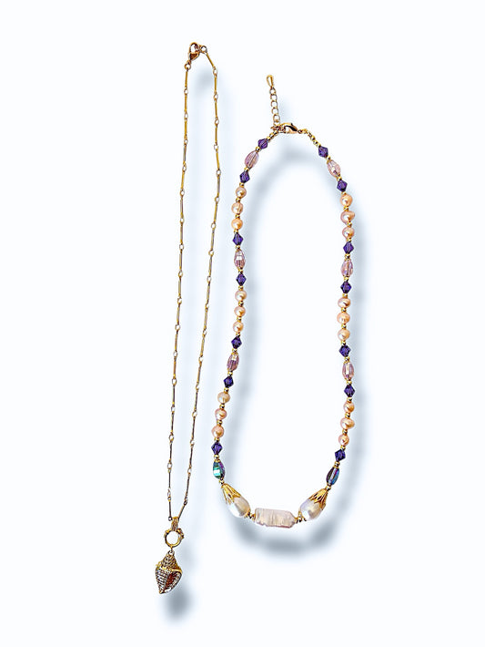 Cowrie Elegance Necklace Set