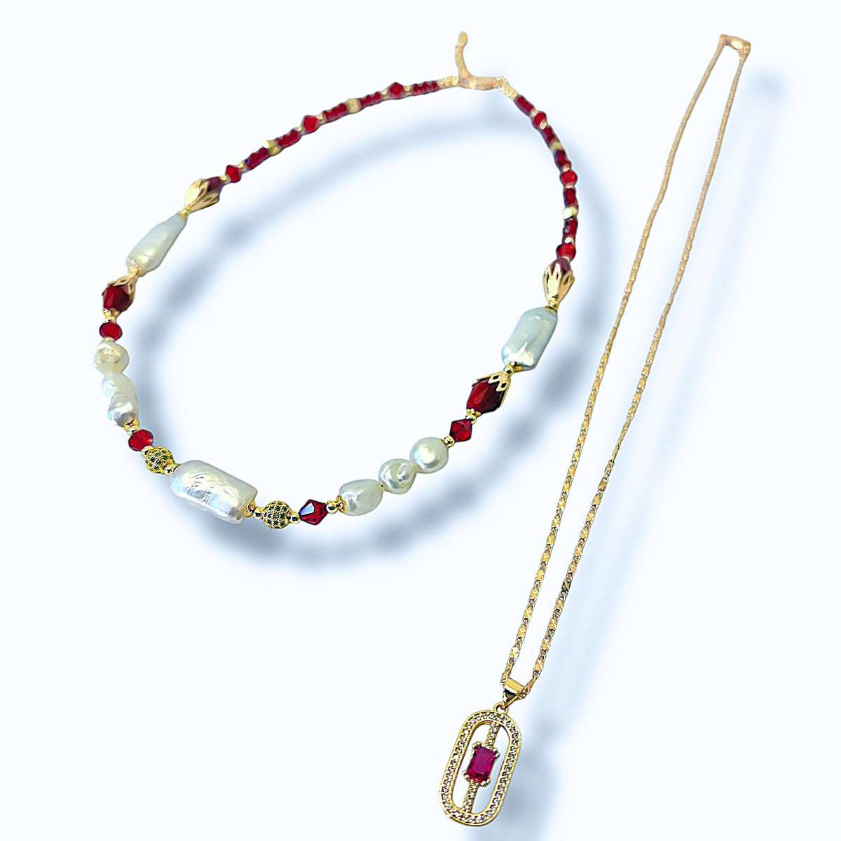 Scarlet Nights Necklace Set