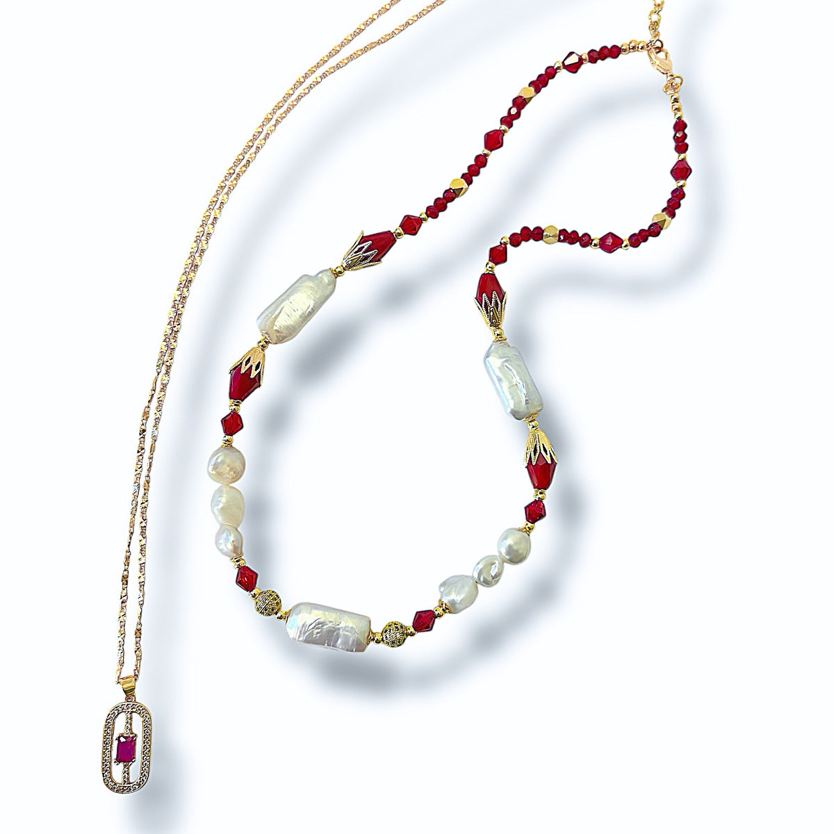 Scarlet Nights Necklace Set