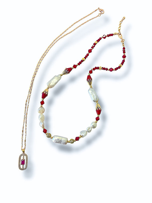 Scarlet Nights Necklace Set