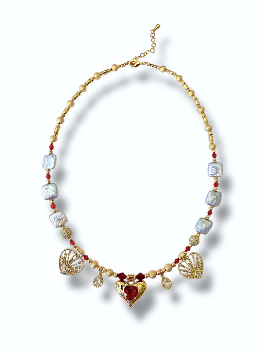 Fire Heart Necklace