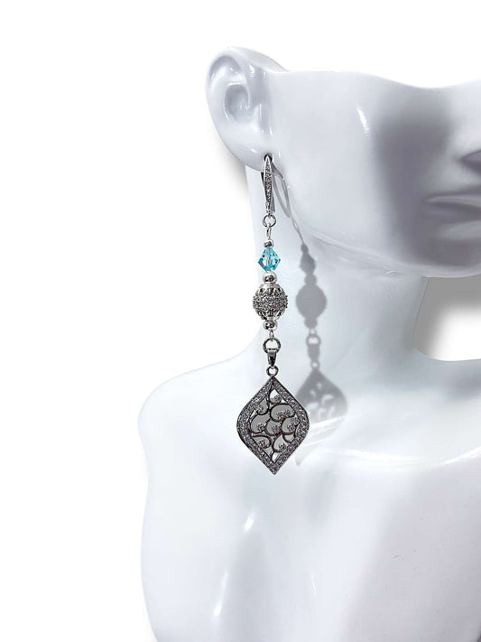 Blue Nouveau Earrings