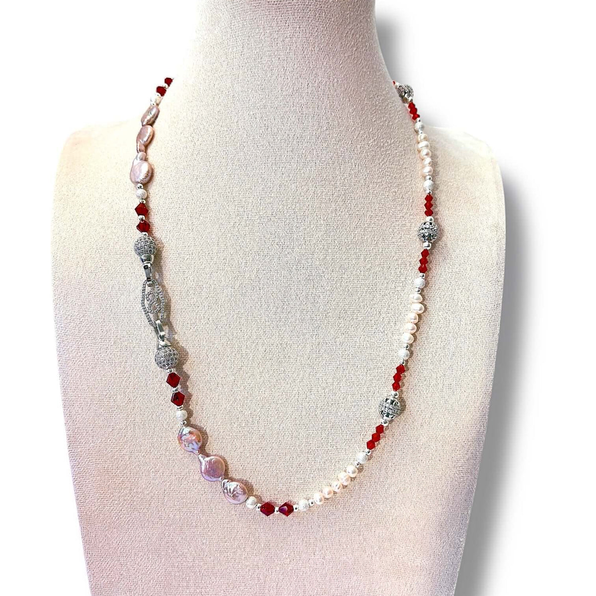 Scarlet Silver Necklace