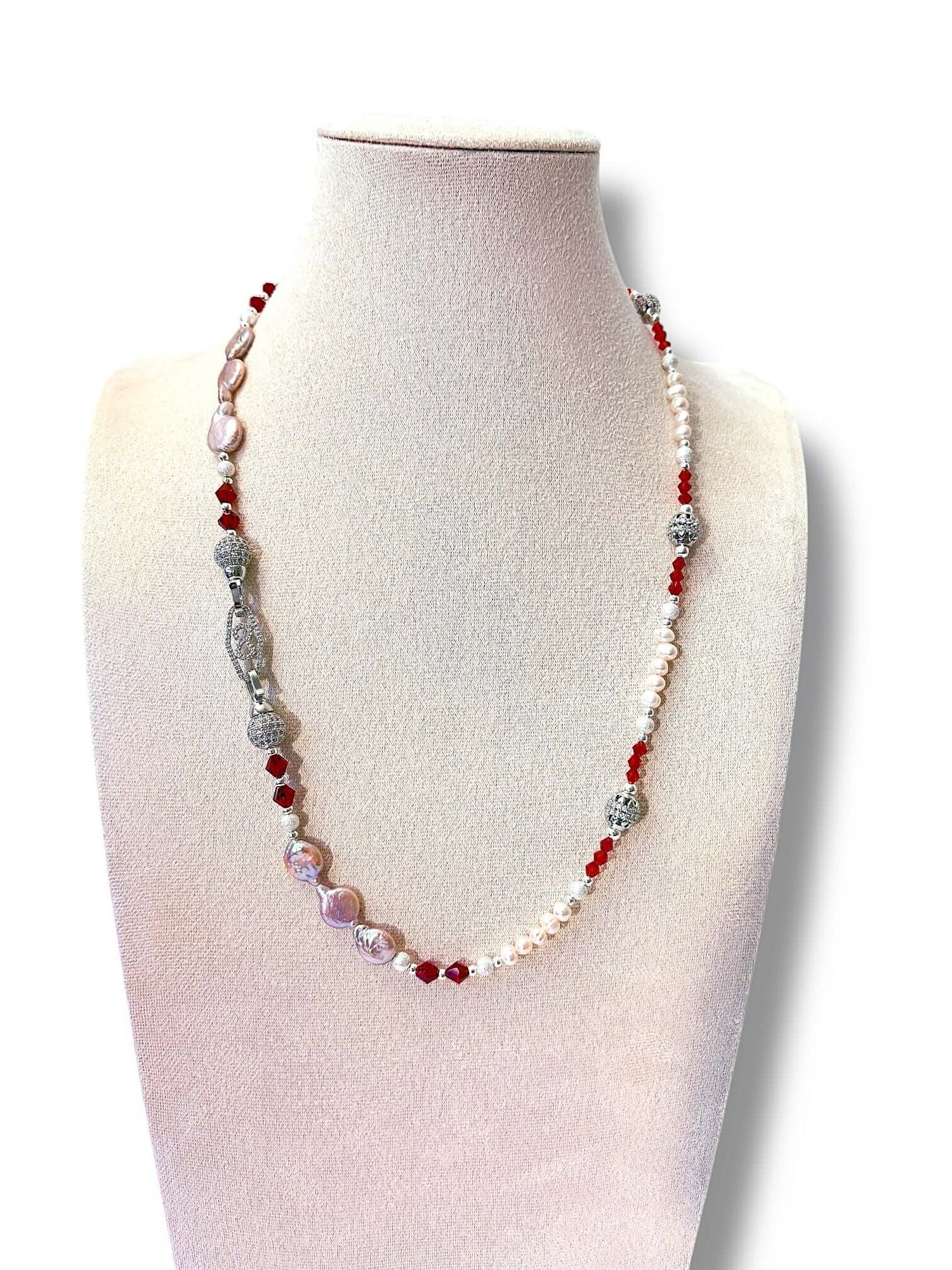Scarlet Silver Necklace