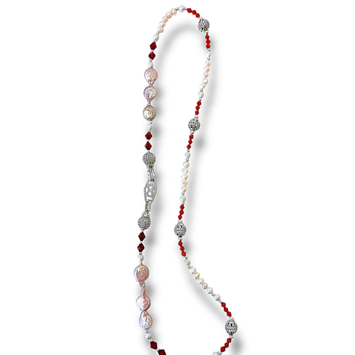 Scarlet Silver Necklace