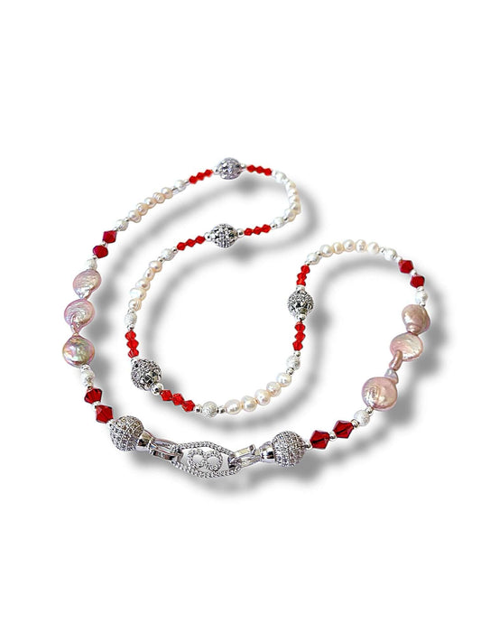 Scarlet Silver Necklace