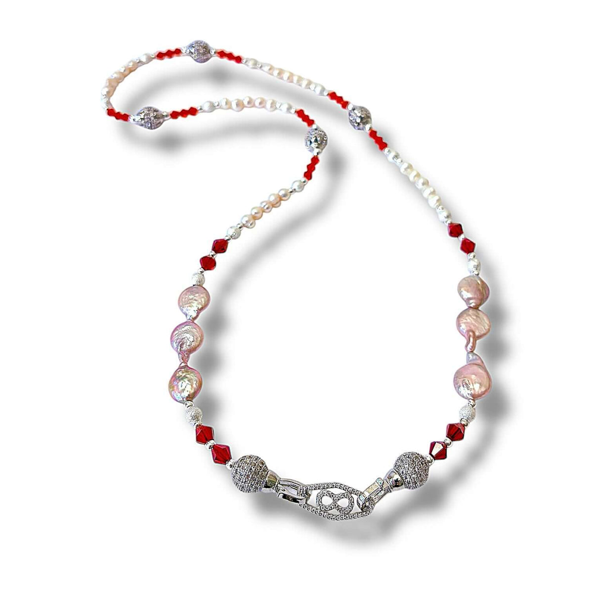 Scarlet Silver Necklace