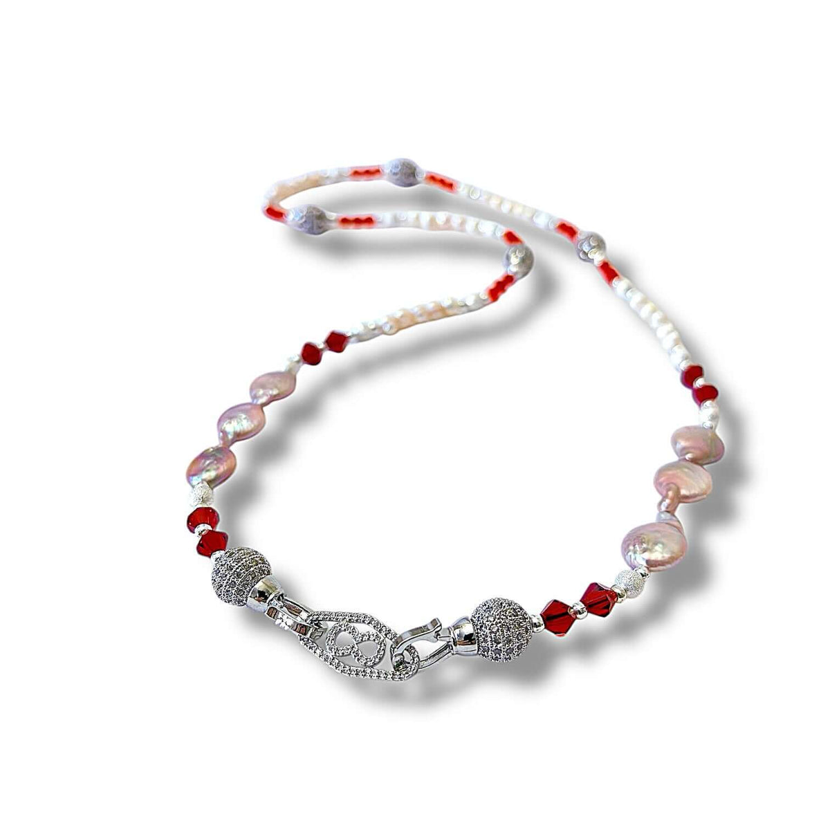 Scarlet Silver Necklace