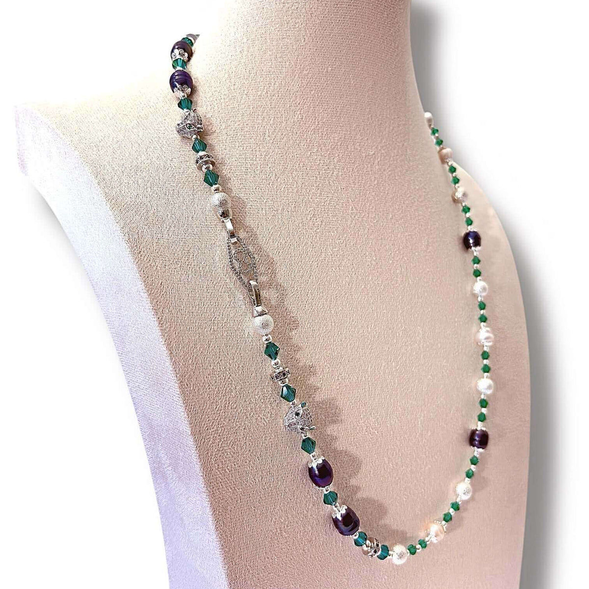 Emerald Cat Necklace