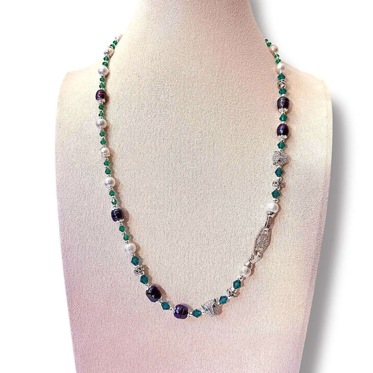 Emerald Cat Necklace