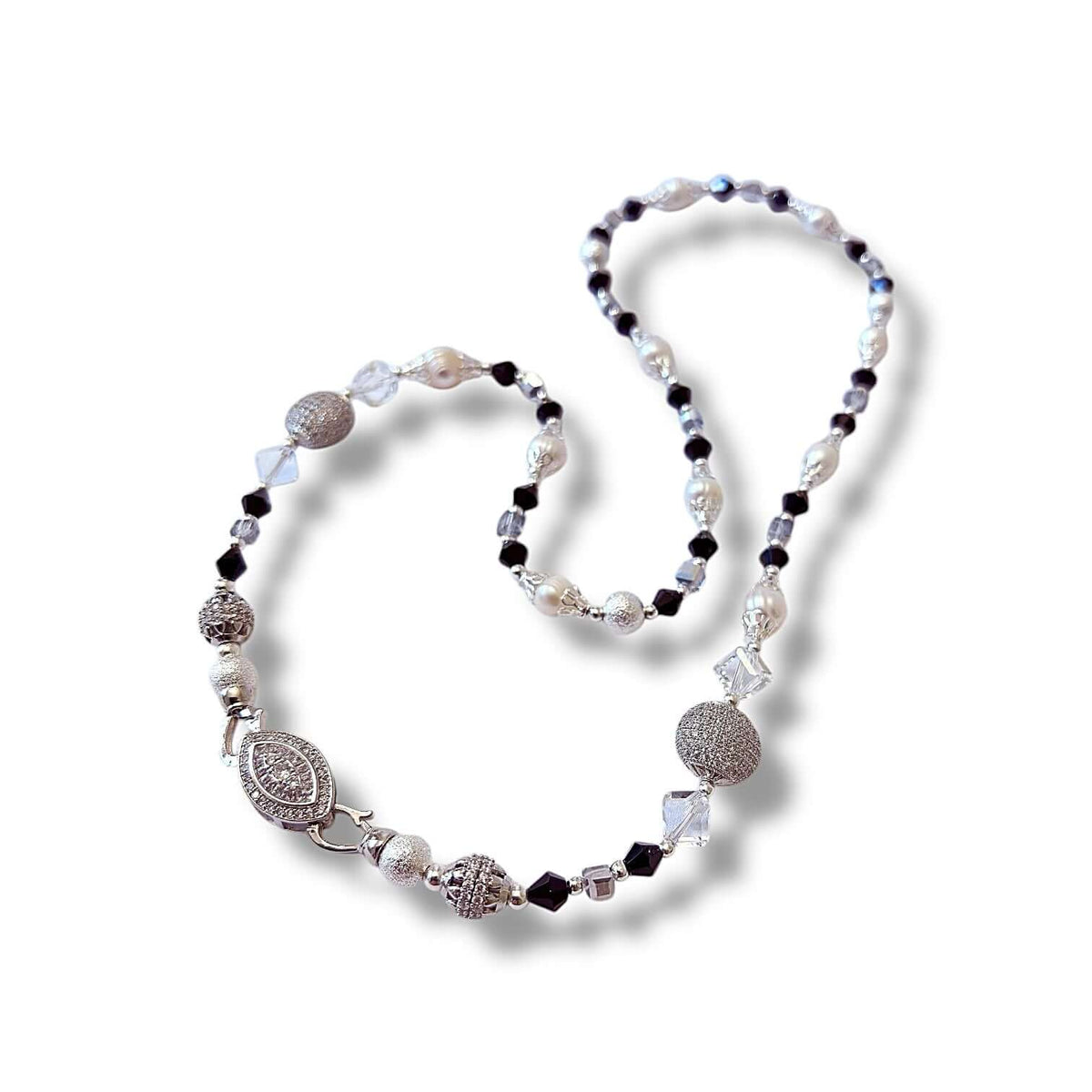 Silver Deco Necklace Set
