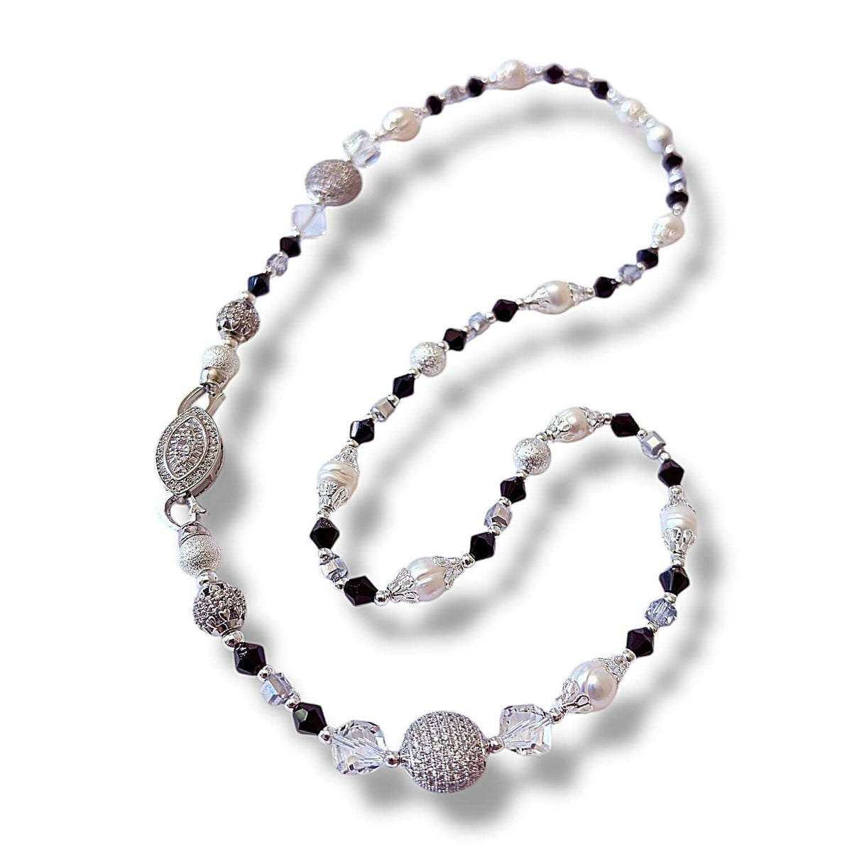 Silver Deco Necklace Set