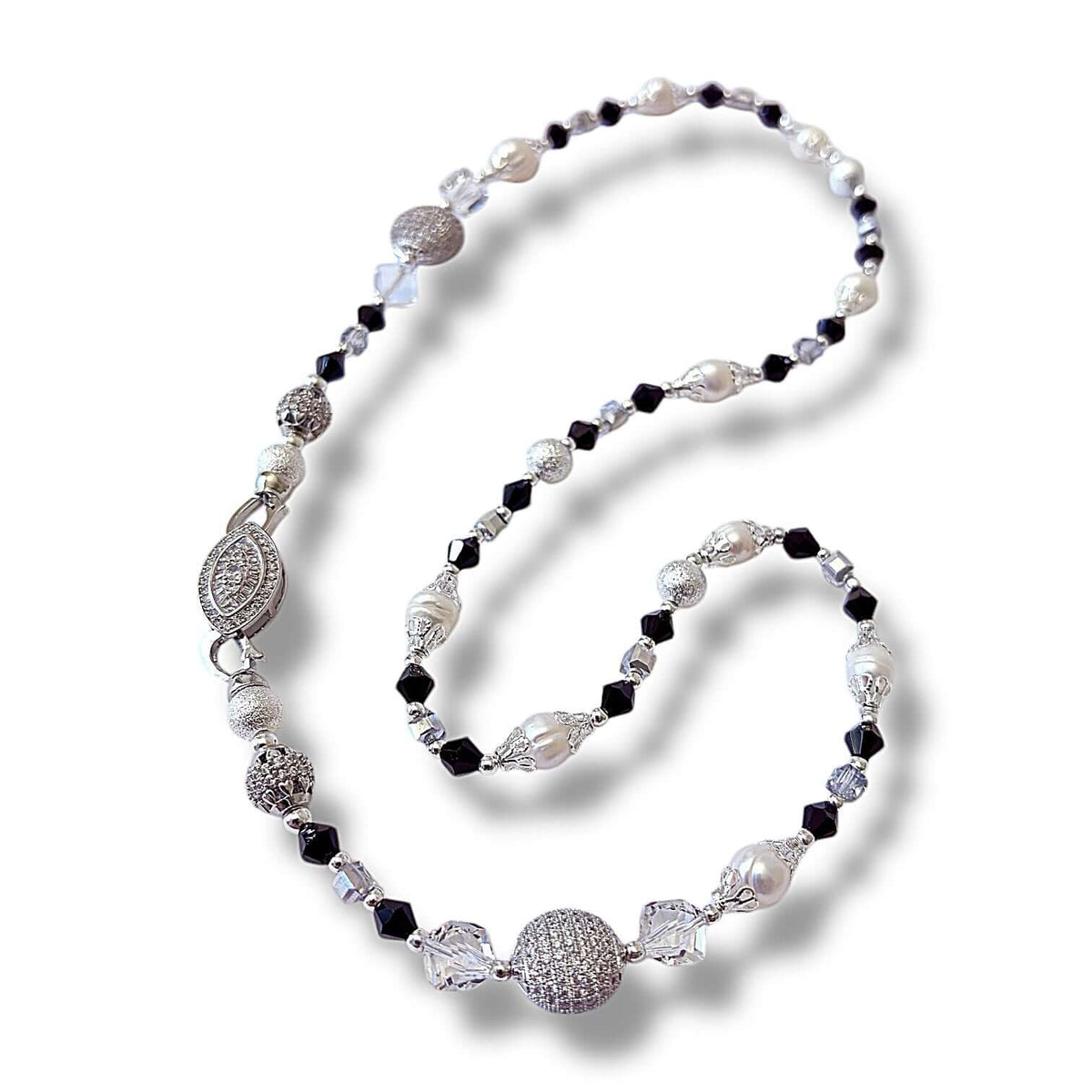 Silver Deco Necklace Set