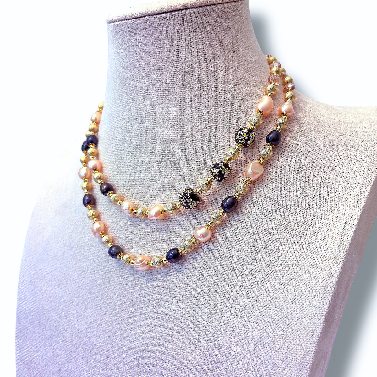 Black Sakura Necklace