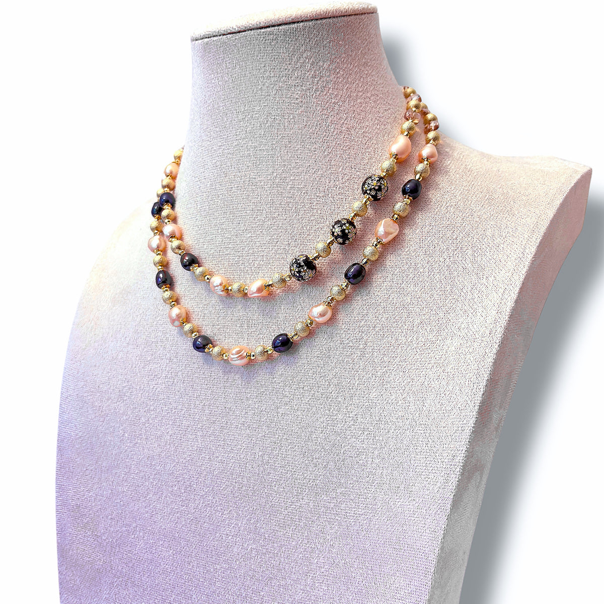 Black Sakura Necklace