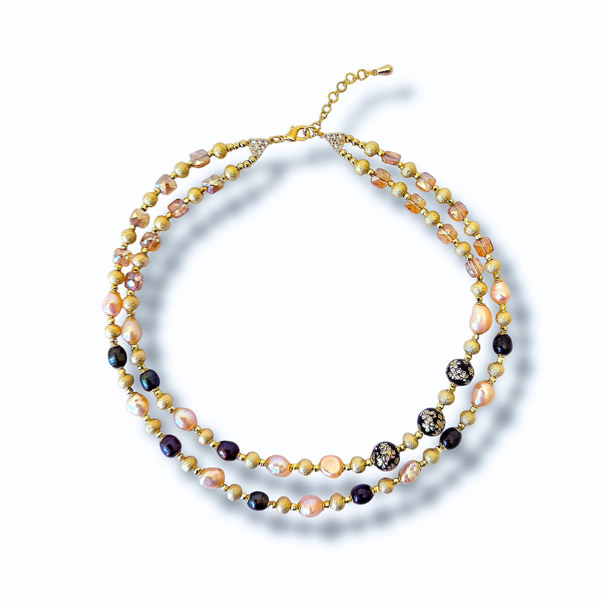 Black Sakura Necklace