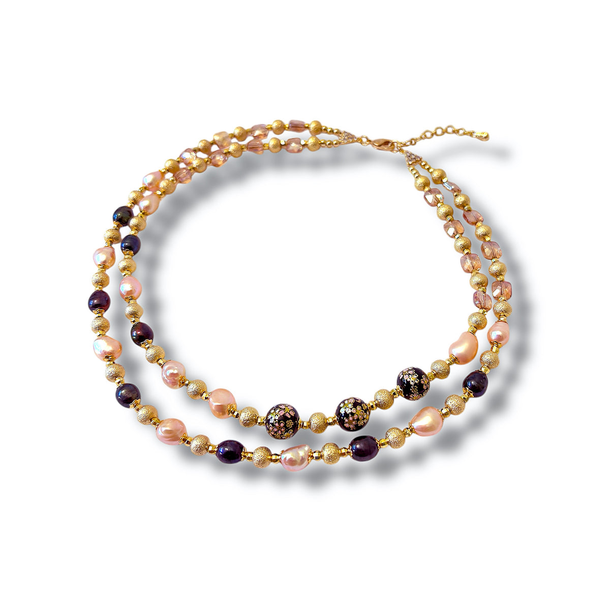 Black Sakura Necklace