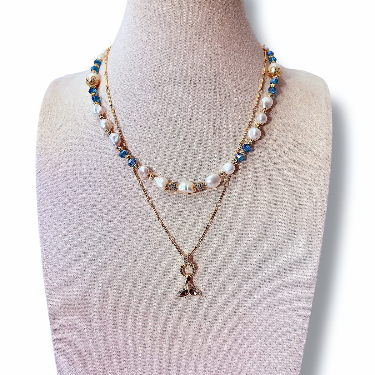Ocean Whale Necklace Set