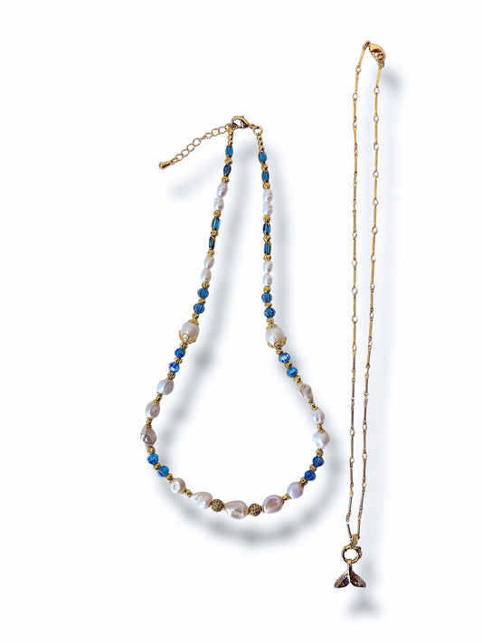 Ocean Whale Necklace Set